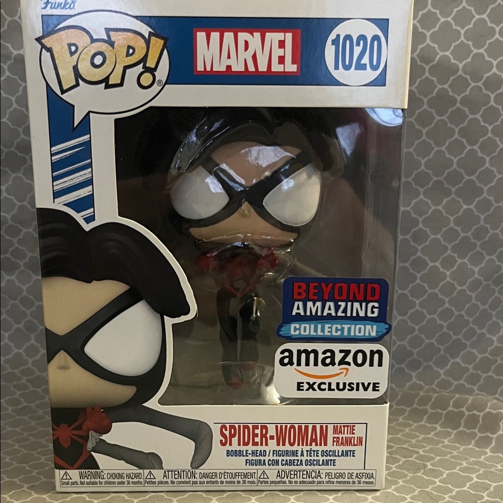 Funko Pop Marvel Spider-Woman Figure - Red and Black